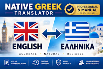 professionally translate and proofread english to native greek