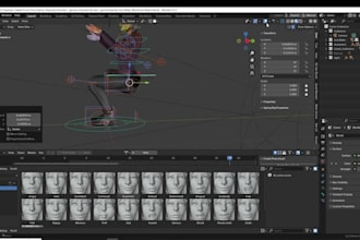 fix 3d humanoid character,face rig,body control,52 arkit blandshape,morph target