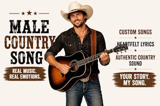be your country songwriter lyric writing acoustic singer and male vocalist demo