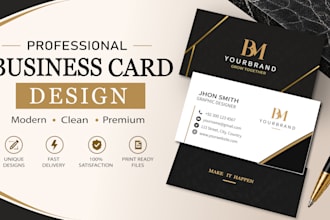 design a professional logo and business card