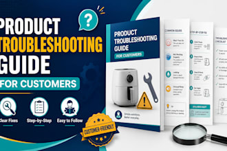 design a product troubleshooting guide for customers