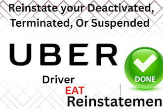 reactivate your uber driver, eat, spark driver deactivated account