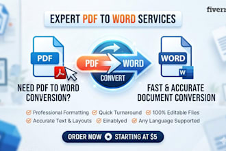 convert PDF files into editable word documents