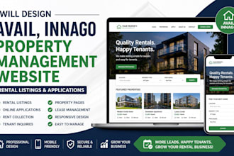 design avail innago property management website rental listing rent collection