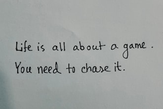 write anything with my presentable handwriting