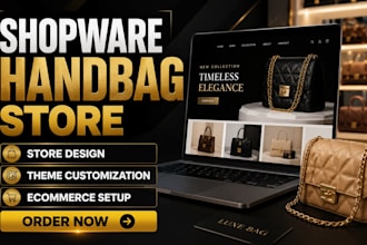 design a professional shopware handbag store for luxury and fashion brands