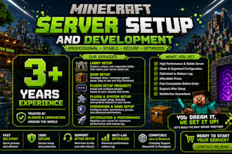 setup and develop your minecraft server