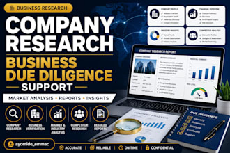 conduct business due diligence and company research