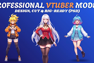 create custom 3d vtuber model avatar for vrchat and vseeface