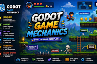 add features and mechanics to your godot game