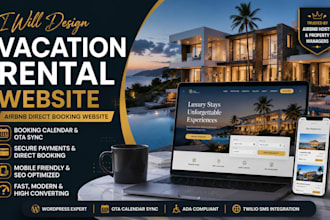 design vacation rental website with airbnb direct booking and ota calendar syncs
