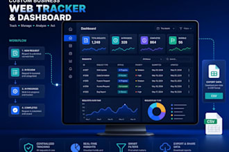build a custom web tracker or dashboard