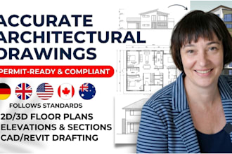 be your architect, draftsman for house plans, autocad 2d floor plan