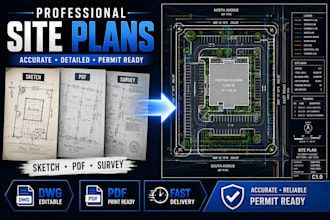 design professional site plan, plot plan and land development drawings