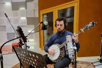 play and record authentic banjo tracks for your music project