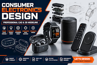 design consumer electronics wearable gadgets cad 3d product design