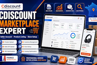 create optimize cdiscount marketplace product listing ecommerce seller account