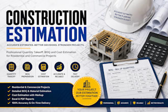 do accurate construction estimation, boq and takeoff