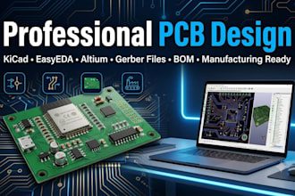 design a professional pcb schematic and pcb layout