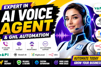 build ai voice calling agent receptionist vapi gohighlevel retell n8n automation
