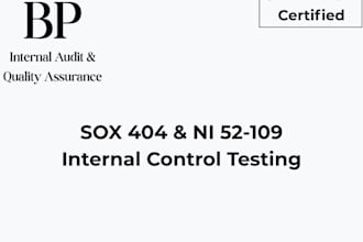 perform sox or ni 52109 internal control audit