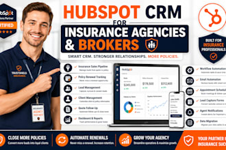 build hubspot CRM workflow automation for insurance agencies