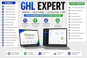 build gohighlevel sales funnel, website