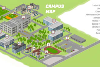 create 3d site maps resort maps campus maps and event venue maps