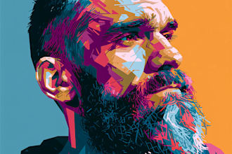 draw vector portrait avatar cartoon from photo
