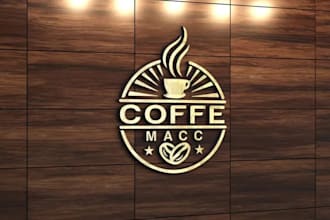 design premium cafe, coffee shop, restaurant logo design and branding kit