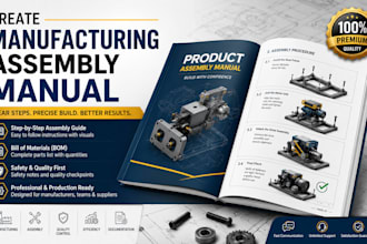 create a manufacturing assembly manual for your product