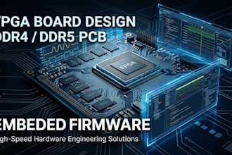 develop custom fpga boards, ddr4 ddr5 layouts and embedded software
