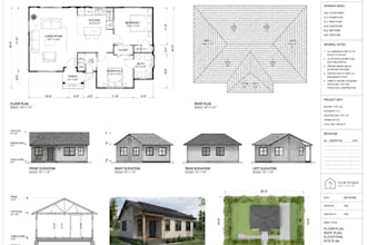 convert sketch or PDF to autocad drawing, sketchup, revit and adu plans