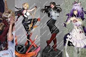 3d print and hand paint custom miniatures, war hammer figures, and 3d model