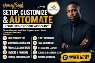 setup honeybook workflow dubsado CRM automation forms proposals onboarding ghl