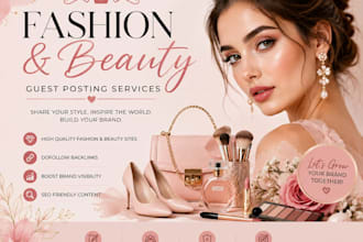 do fashion and beauty guest posting for SEO backlinks