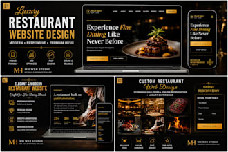 build a luxury restaurant website with online reservation