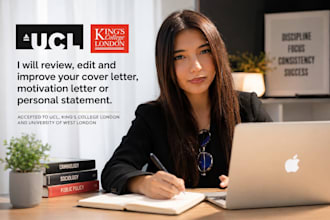 review and edit your cover letter, motivation letter, or personal statement