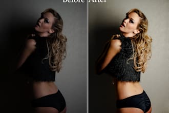 edit your photo in different looks natural, moody, film