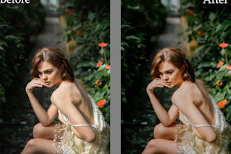 do professional photo retouching and color correction
