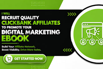 recruit clickbank affiliates to promote your digital marketing ebook