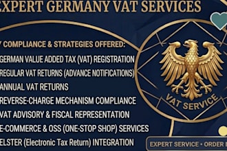 handle germany vat registration, vat returns, tax filing and compliance