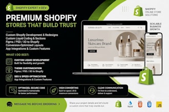 write custom shopify liquid code build custom sections and fix theme bugs