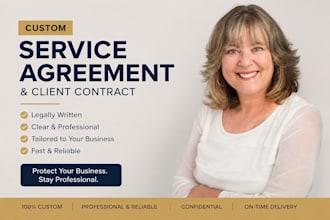 draft service agreement, client contract and business contract