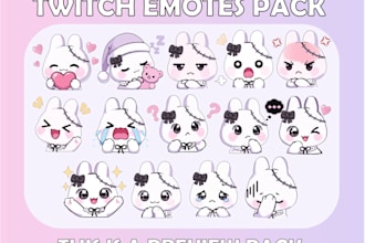 draw custom chibi emotes and badges