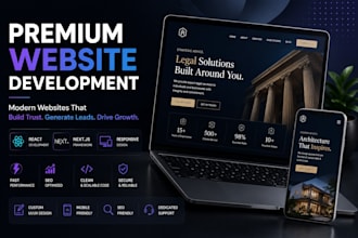 build a premium saas website or startup landing page