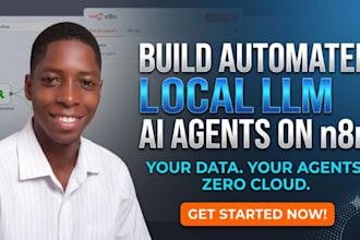 create automated local llm ai agents on n8n