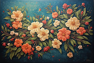 paint real oil painting on canvas
