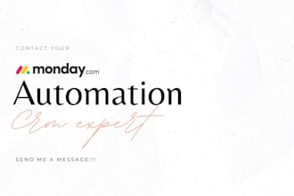 build monday CRM dashboard, reporting, automation, ai and mcp
