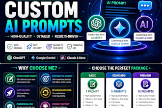 create custom chatgpt and google gemini ai prompts